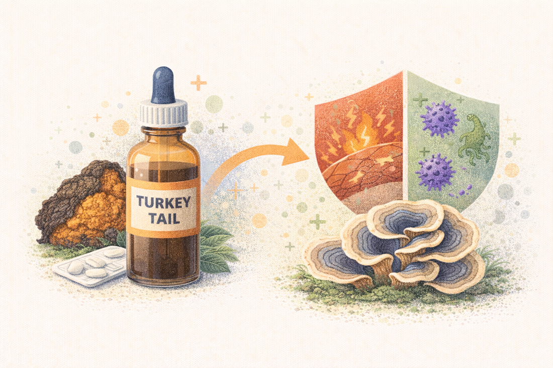 Застосування екстракту гриба Turkey Tail у боротьбі з запаленнями та мікробами