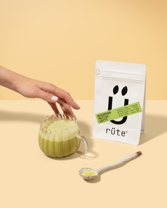 MUSHROOM MATCHA LATTE