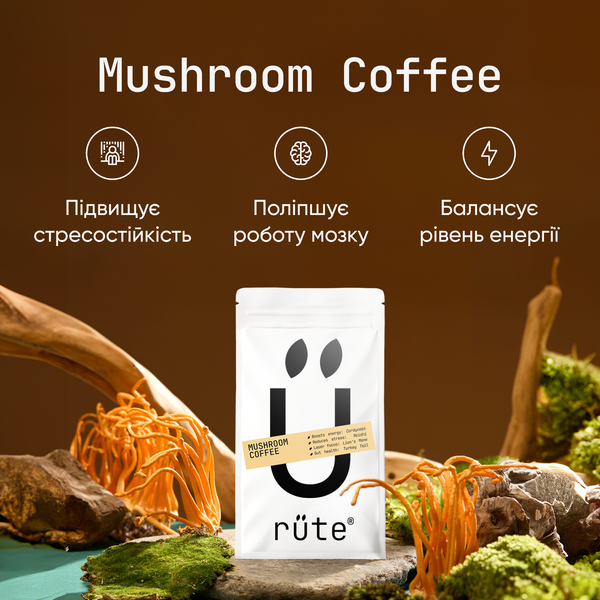 Mushroom coffee Rüte
